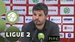 Conférence de presse Valenciennes FC - Evian TG FC (1-0) : Faruk HADZIBEGIC (VAFC) - Romain REVELLI (EVIAN) - 2015/2016