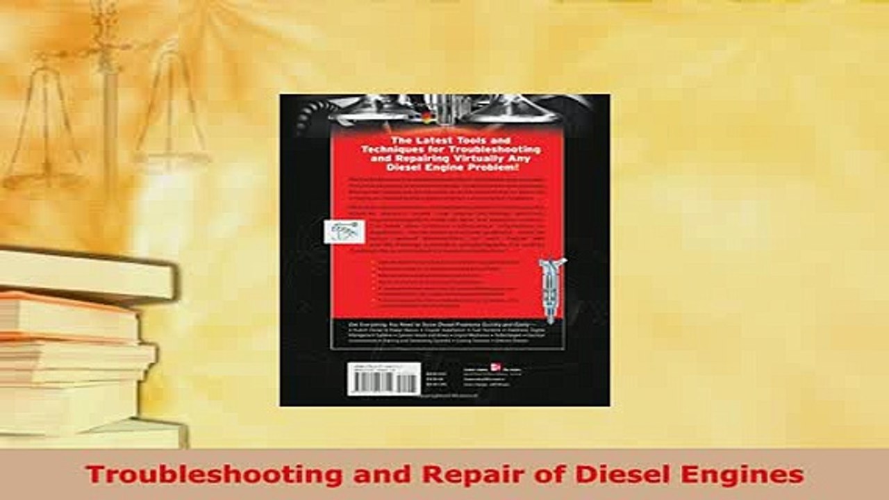 Download  Troubleshooting and Repair of Diesel Engines  EBook