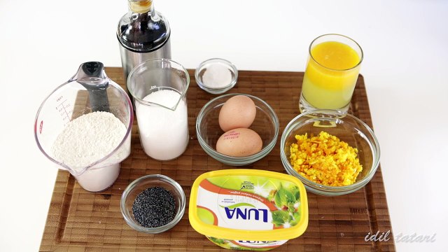 Portakallı Haşhaşlı Kek Tarifi - İdil Tatari - Yemek Tarileri