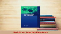 PDF  Bericht zur Lage des Eigentums Read Full Ebook