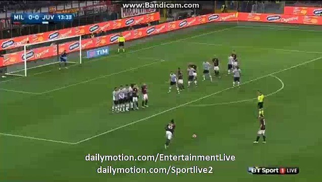 Mario Balotelli Fantastic FREE-KICK HD Milan 0-0 Juventus Serei A