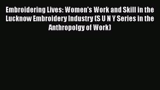 [Read book] Embroidering Lives: Women's Work and Skill in the Lucknow Embroidery Industry (S