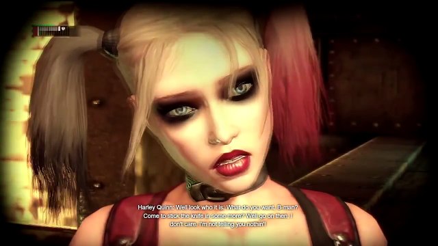 Batman Arkham City. Harley Quinn Tied Up And Tape Gagged