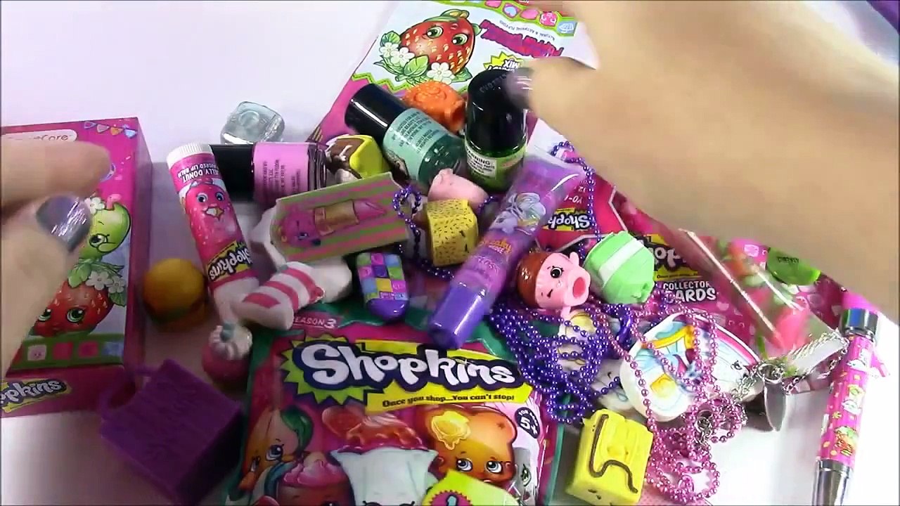 DIY SHOPKINS Makeup & Toy Caboodle_ Decorate with DohVinci_ Nail Polish & Lip Gloss_ FUN
