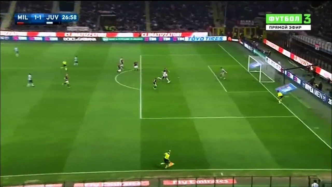 1-1 Mario Mandžukić Goal Italy Serie A - 09.04.2016, AC Milan 1-1 Juventus FC
