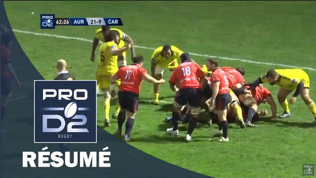 PRO D2 - Résumé Aurillac-Carcassonne: 42-14 - J25 - Saison 2015/2016