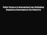 PDF Public Purpose in International Law: Rethinking Regulatory Sovereignty in the Global Era