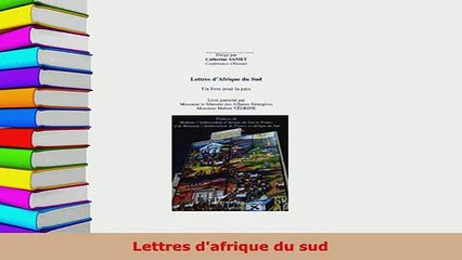 PDF  Lettres dafrique du sud Read Full Ebook