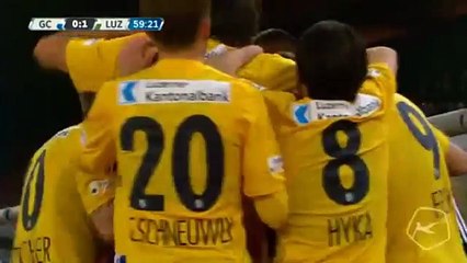 Markus Neumayr Amazing Goal - Grasshopper vs FC Luzern, 09-4-2016