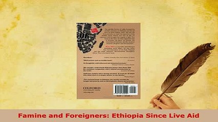 PDF  Famine and Foreigners Ethiopia Since Live Aid Read Online