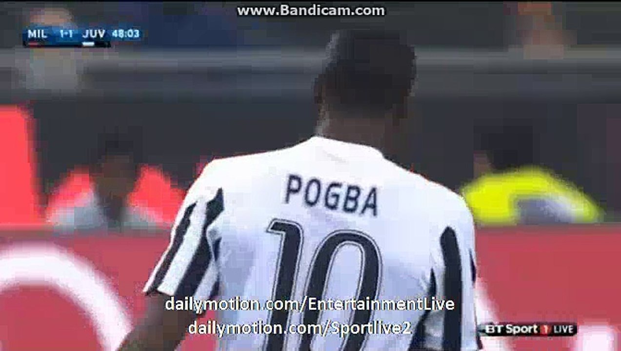 Paul Pogba Fantastic TIKA TAKA PASS - Milan 1-1 Juventus Serie A