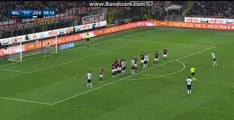 POGBA FANTASTIC FREE-KICK  VS AC MILAN  09.04.2016