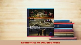 PDF  Economics of Development Read Online