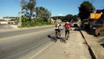 Entrega dos donativos ao Lar São Francisco de Idosos, Taubaté, SP, Brasil, - Abril de 2016, 15 km, 15 bikers, MTB, nas trilhas solidárias