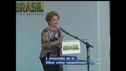 Dilma discursa e volta a negar crime de responsabilidade