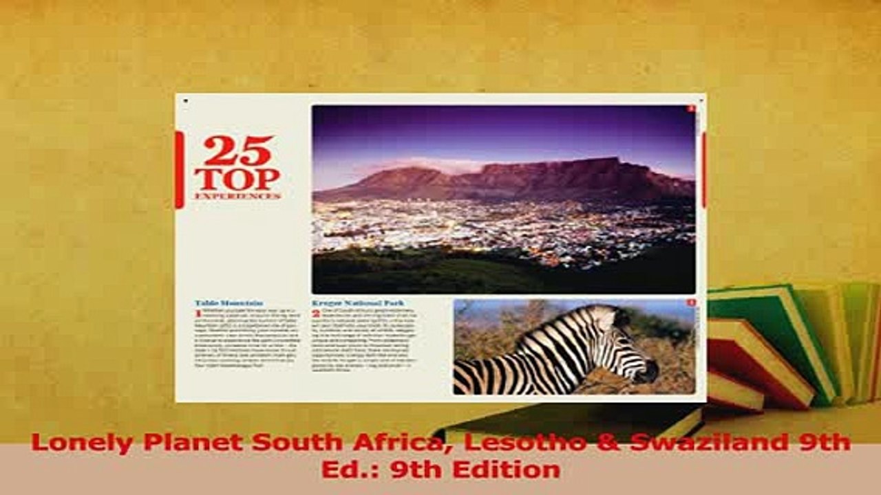 PDF  Lonely Planet South Africa Lesotho  Swaziland 9th Ed 9th Edition Download Online