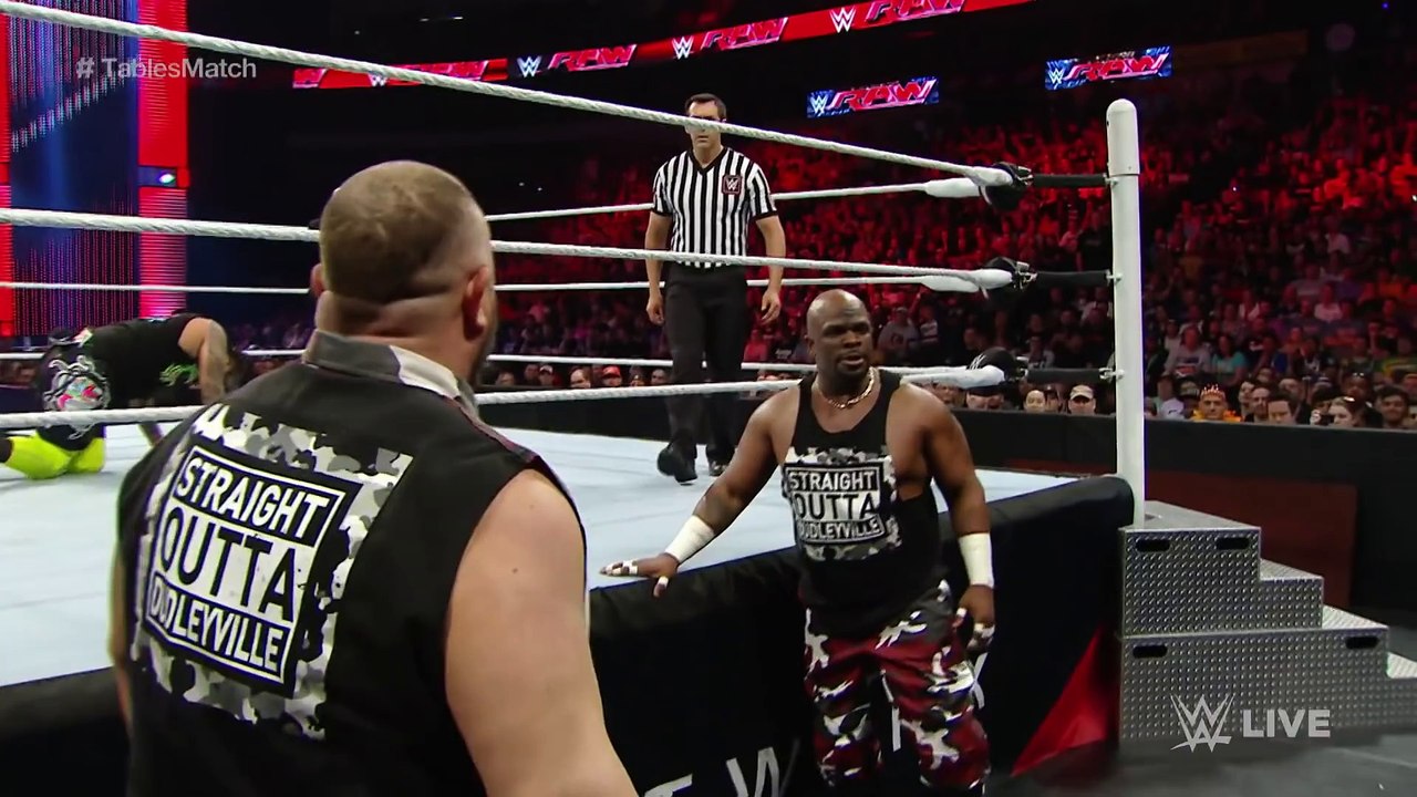 The Usos vs. The Dudley Boyz - Tables Match- Raw, April 4, 2016