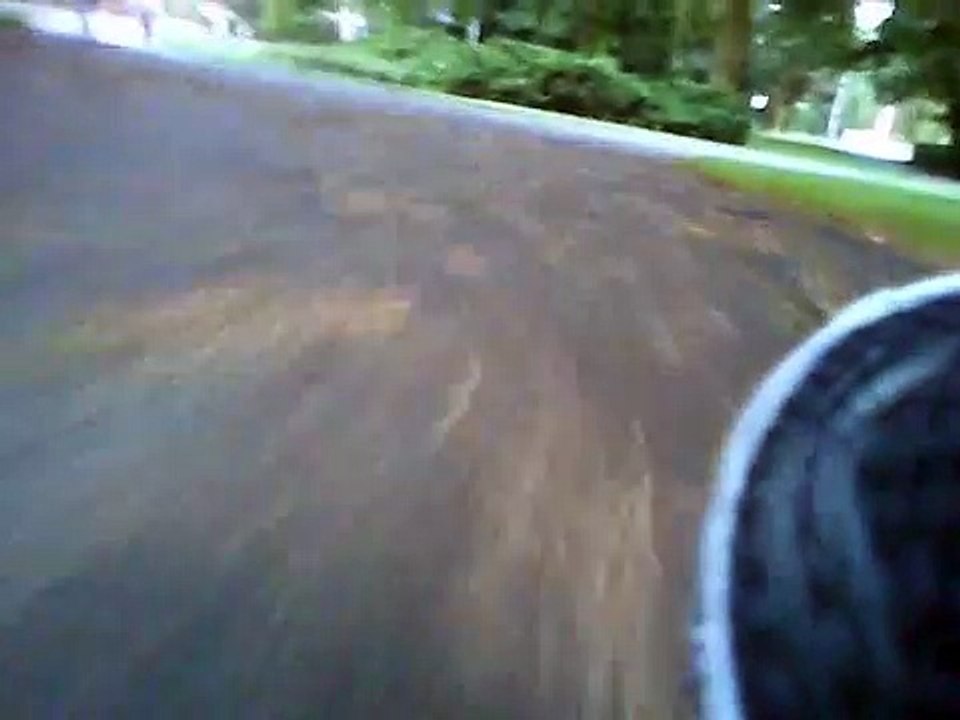 Skating with action camera ( Veho Muvi ) on skate