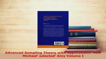 PDF  Advanced Sampling Theory with Applications How Michael selected Amy Volume I Read Online