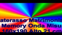Materasso Matrimoniale Memory Onda Misura 160x190 Alto 21 cm Rivestimento Aloe Argento