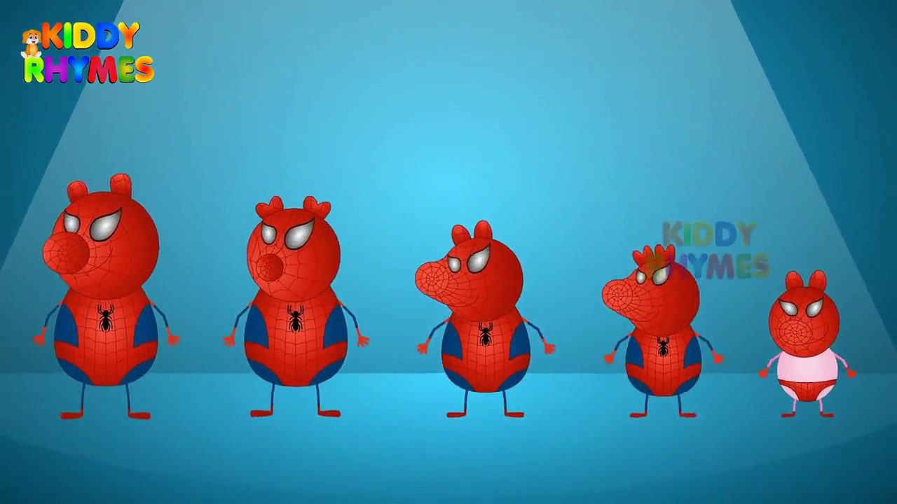 Peppa Pig Finger Family(Spider man)Finger Family Venom Vs Spiderman Finger Family