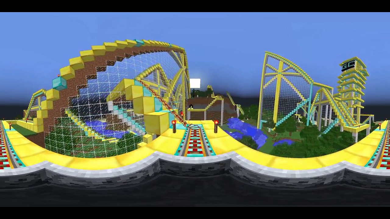 Top 3 INSANE Minecraft Roller Coasters in 360 Degrees! (360°)