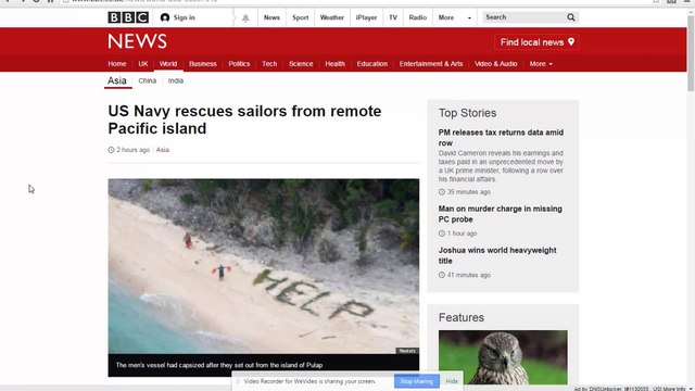 US Navy rescues sailors from remote Pacific island