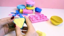 Peppa's Cupcake Dough Playset Peppa Pig Play Doh Cupcakes How to Make Playdough Cupcakes DIY Part 2