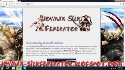 Joymax Silk Generator  - Joymax Free Silk