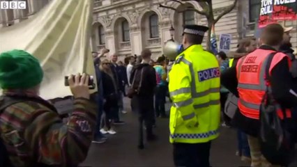 Downing Street protesters call for Cameron to resign