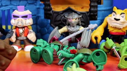 Teenage Mutant Ninja Turtles Half Shell Heroes TMNT Mikey Replica Robot Battle Shredder Clay Face