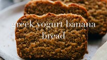 Healthier Greek Yogurt Banana Bread