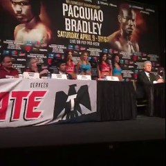 Press Conference MANNY PACQUIAO VS TIMOTHY BRADLEY FIGHT