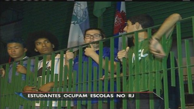 Sobe para 14 o número de escolas ocupadas por alunos no Rio de Janeiro