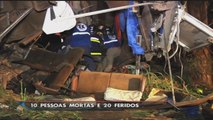 Acidente com ônibus deixa 10 mortos e 20 feridos no Paraná