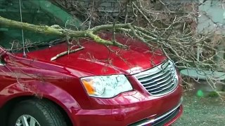 Spring Snow Following Wind Into Northeast