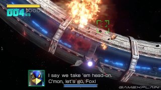 Falco amiibo in Star Fox Zero (Hard Mode - 60fps Direct Feed)