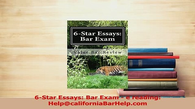 PDF 6Star Essays Bar Exam e reading HelpcaliforniaBarHelpcom Download Online