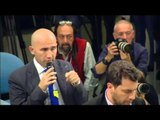 Roma - Consiglio dei Ministri n.110 - Renzi e Padoan in sala stampa (08.04.16)