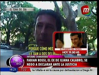 Rossi se negó a declarar en la justicia. El llanto de Iliana