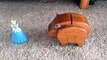 Wooden Pig Touches a Girls' Butt and Gets Grounded