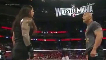 The Rock Returns    WWE Royal Rumble 2016 to save Roman Reigns