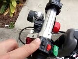 Wiring for turn signals on the Sharper Image foldable electric scooter
