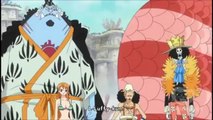 One Piece Luffy uses Conqueror's Haki on Fishman island