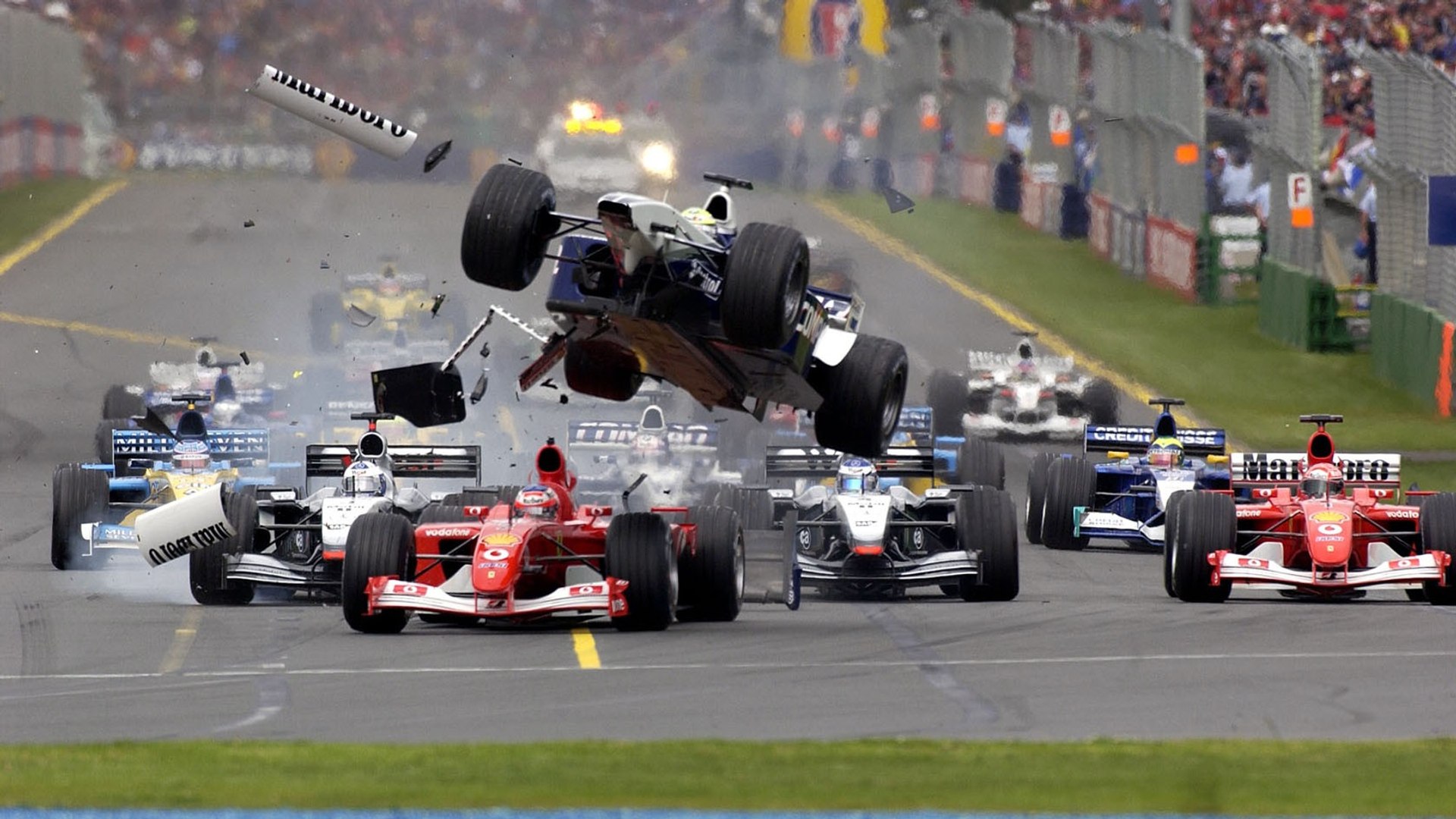 Ralf Schumachers massive crash F1 2002 Melbourne Grand Prix - video  dailymotion