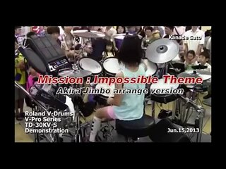 Best little drummer girl in the world! Meet Kanade Sato! [HD] 2015