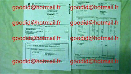 VRAIS FAUX PAPIERS AVIS D'IMPOSITION ET FICHE DE PAIE