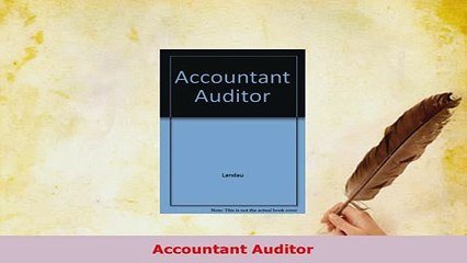 Download  Accountant Auditor Read Full Ebook