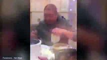 'Fast food' man shows quick way to eat Peking duck pancakes