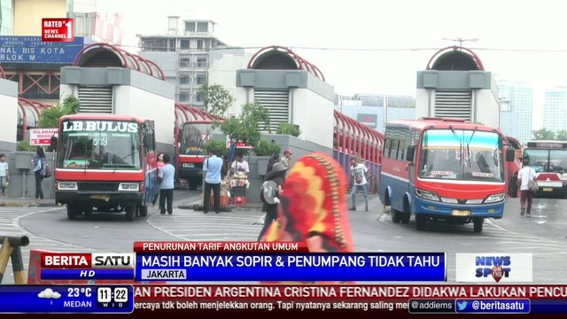Penumpang dan Sopir Belum Tahu Tarif Turun